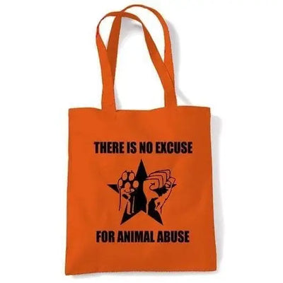 No Excuse For Animal Abuse Shoulder bag Orange