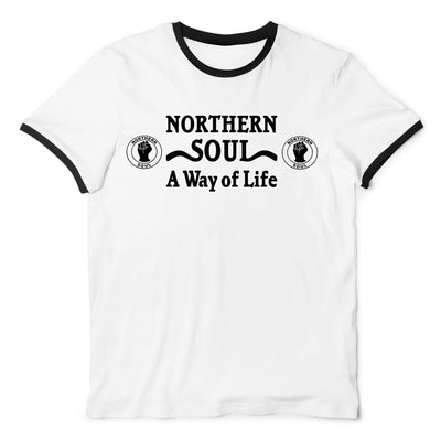 Northern Soul A Way Of Life Contrast Ringer T-Shirt L