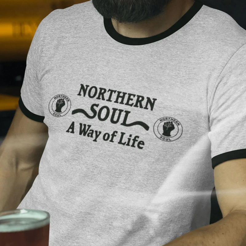 Northern Soul A Way Of Life Contrast Ringer T-Shirt