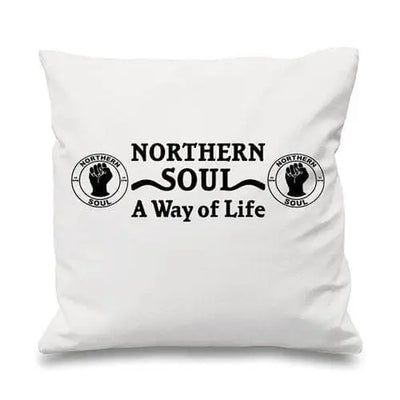 Northern Soul A Way Of Life Cushion White