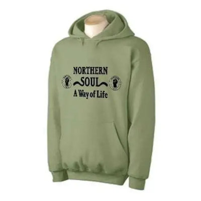 Northern Soul A Way Of Life Hoodie M / Khaki