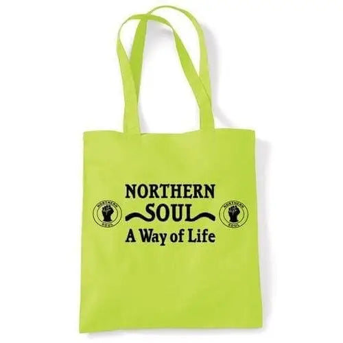 Northern Soul A Way Of Life Shoulder Bag Cream