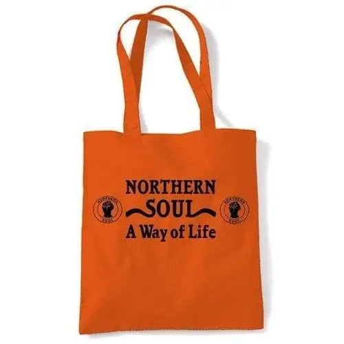 Northern Soul A Way Of Life Shoulder Bag Lime Green