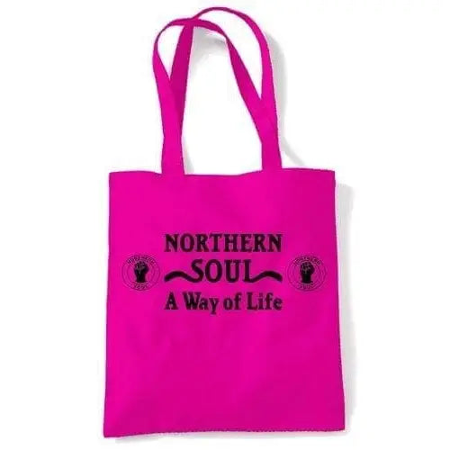 Northern Soul A Way Of Life Shoulder Bag Orange