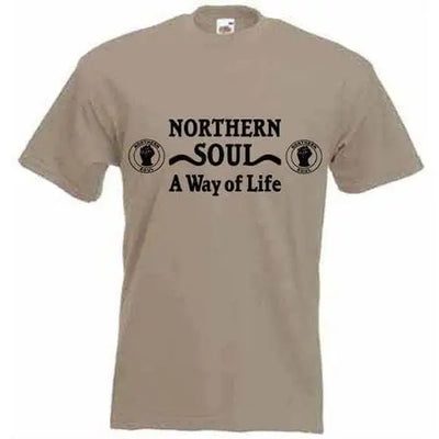 Northern Soul A Way Of Life T-Shirt XXL / Khaki