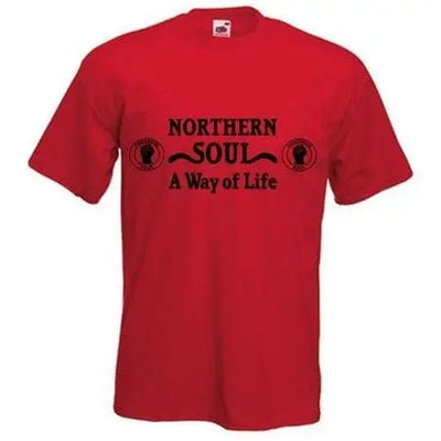 Northern Soul A Way Of Life T-Shirt XXL / Red
