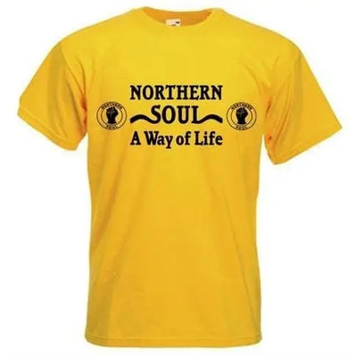 Northern Soul A Way Of Life T-Shirt XXL / Yellow