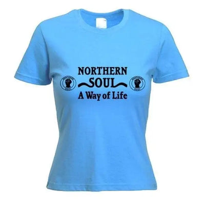 Northern Soul A Way Of Life Women's T-Shirt L / Light Blue