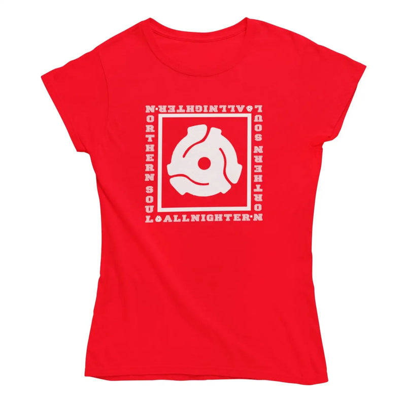 Northern Soul All Nighter 45 Vinyl Adapter Women’s T-Shirt -