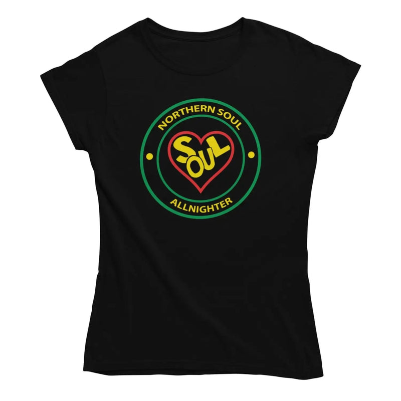 Northern Soul All Nighter Heart Logo Women’s T-Shirt - M -