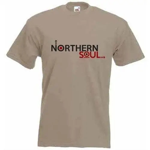 Northern Soul Arrows Logo T-Shirt M / Khaki