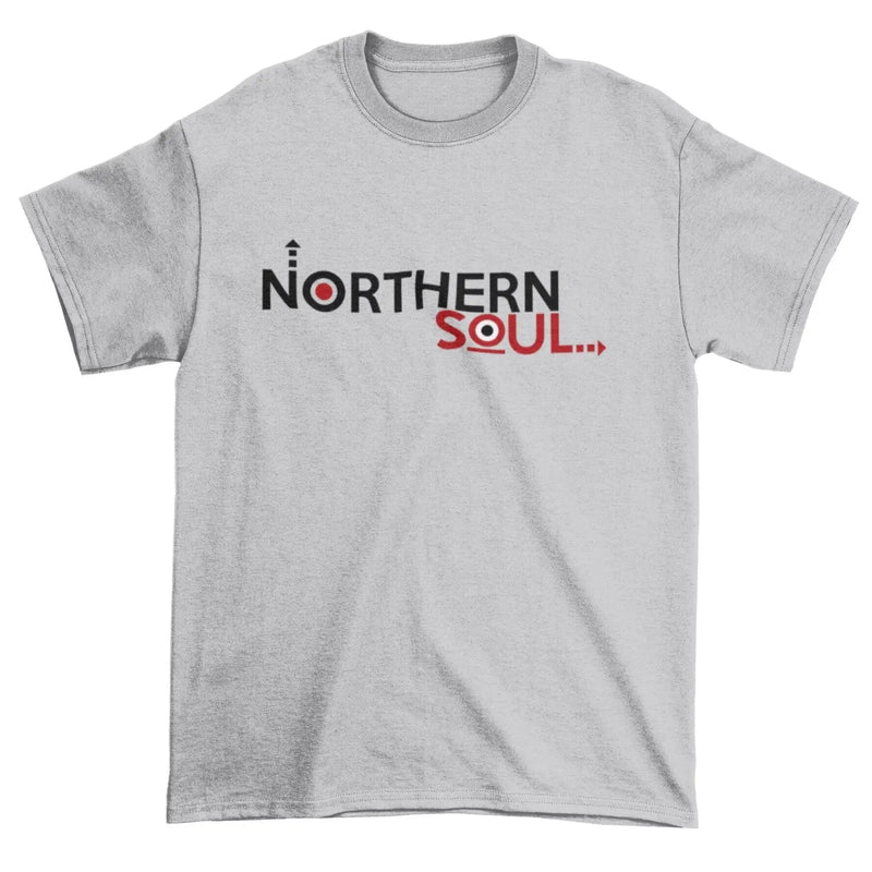 Northern Soul Arrows Logo T-Shirt M / Light Grey