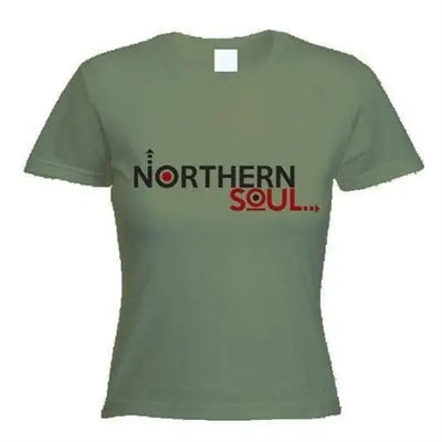 Northern Soul Arrows Logo Women's T-Shirt S / Khaki