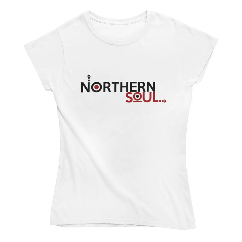 Northern Soul Arrows Logo Women’s T-Shirt - S / White -