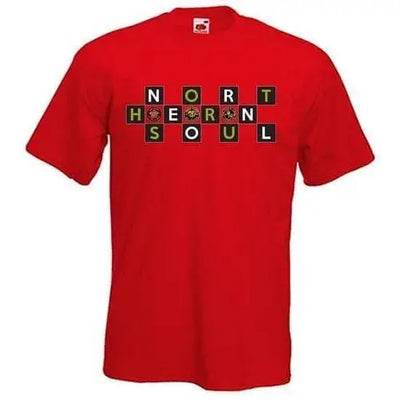 Northern Soul Badges Logo T-Shirt S / Red