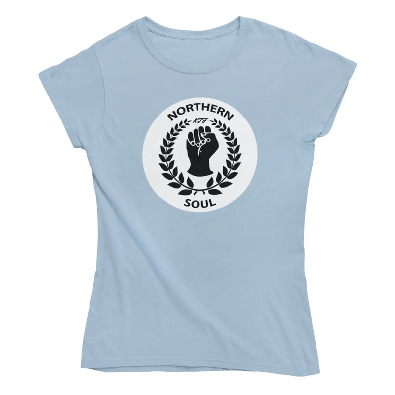 Northern Soul Circle Logo Women’s T-Shirt - XXL / Light Blue