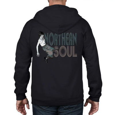 Northern Soul Dancer Logo Full Zip Hoodie M