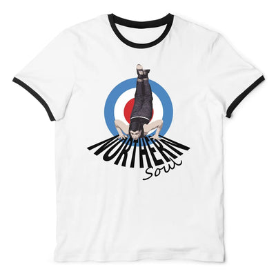 Northern Soul Dancer Mod Target Men's Ringer T-Shirt M