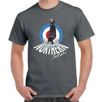 Northern Soul Dancer Mod Target Men's T-shirt L / Charcoal
