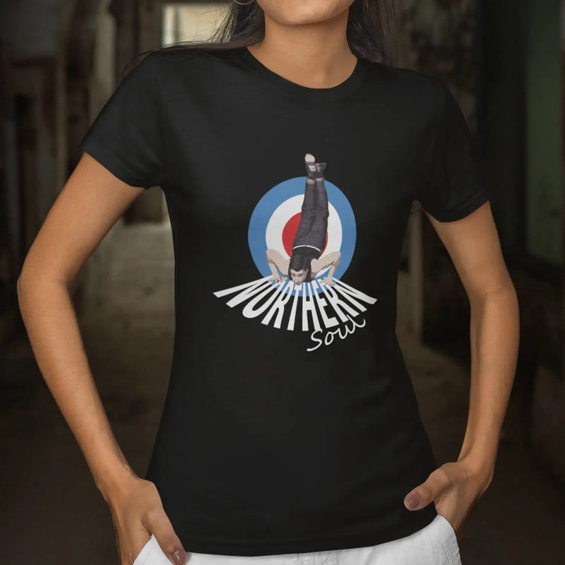 Northern Soul Dancer Mod Target Women’s T-Shirt - L / Black