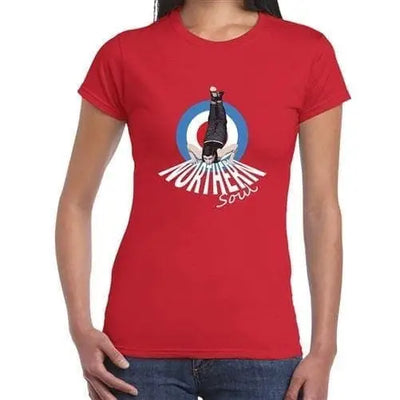 Northern Soul Dancer Mod Target Women's T-Shirt L / Red