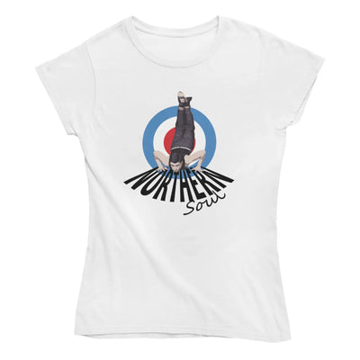 Northern Soul Dancer Mod Target Women’s T-Shirt - L / White