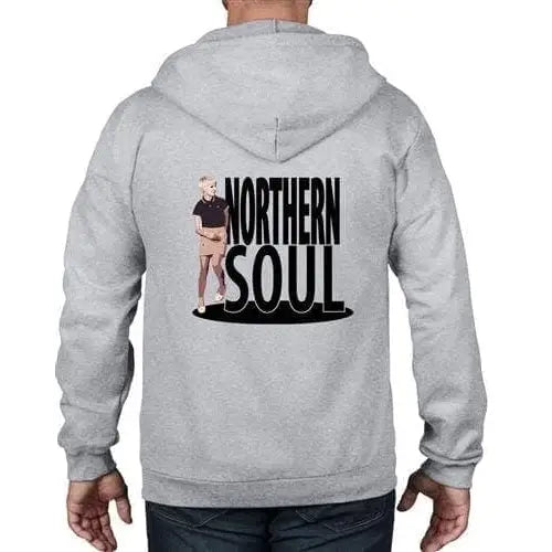 Northern Soul Girl Full Zip Hoodie S / Heather Grey