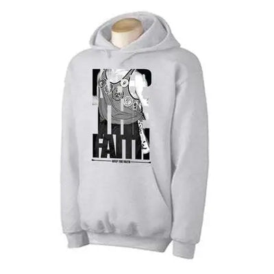 Northern Soul Keep The Faith Badges Hoodie XL / Light Grey