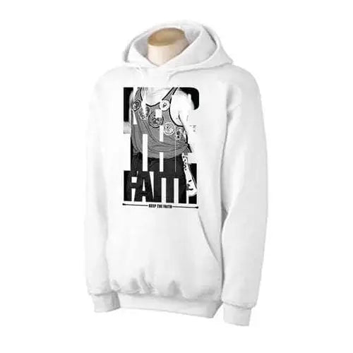 Northern Soul Keep The Faith Badges Hoodie XL / White