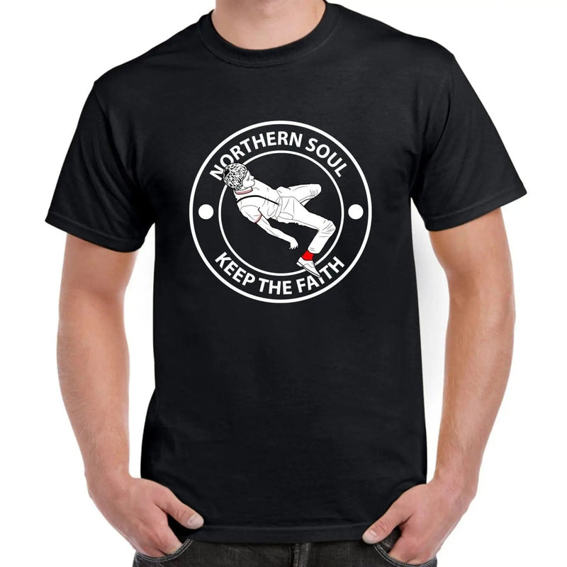 Northern Soul Keep The Faith Dancer Logo Men&