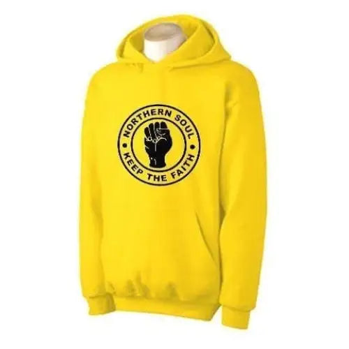 Northern Soul Keep The Faith Hoodie XXL / Yellow