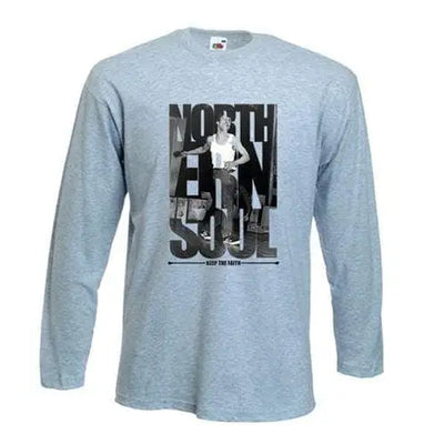 Northern Soul Keep The Faith Photos Long Sleeve T-Shirt M / Light Grey