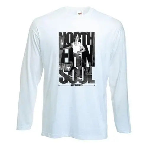 Northern Soul Keep The Faith Photos Long Sleeve T-Shirt M / White