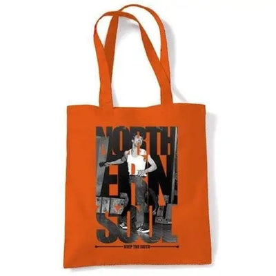Northern Soul Keep The Faith Photos Shoulder Bag Orange