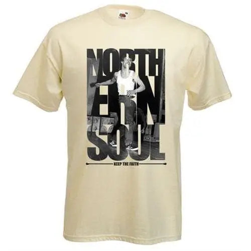 Northern Soul Keep The Faith Photos T-Shirt M / Cream