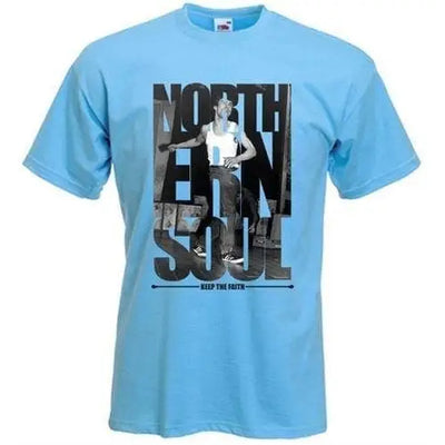Northern Soul Keep The Faith Photos T-Shirt M / Light Blue