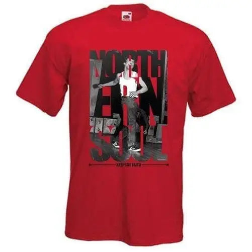 Northern Soul Keep The Faith Photos T-Shirt M / Red