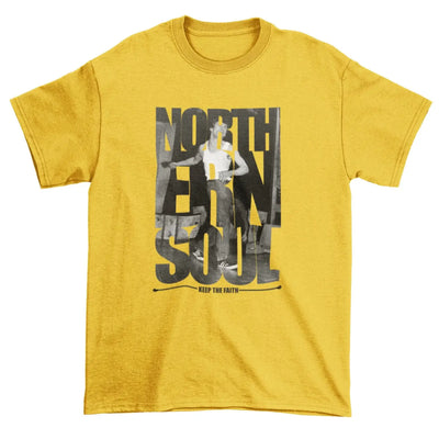 Northern Soul Keep The Faith Photos T-Shirt M / Yellow