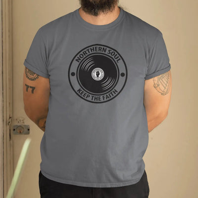 Northern Soul Keep The Faith Record Men's T-Shirt