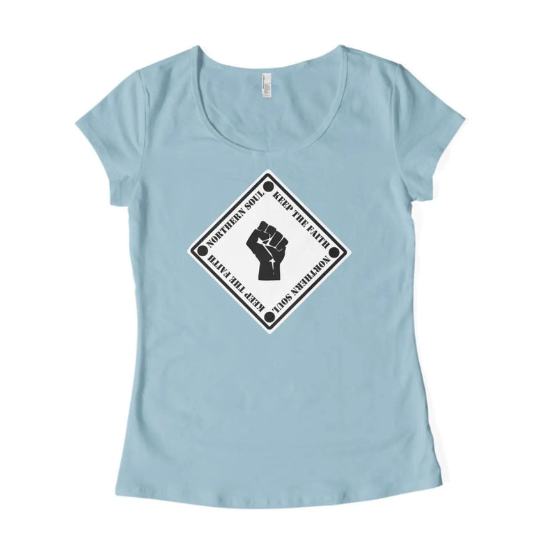 Northern Soul Keep The Faith Square Logo Women&