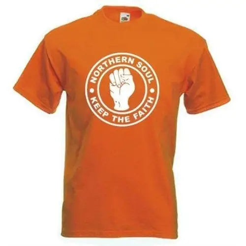 Northern Soul Keep The Faith T-Shirt XL / Orange