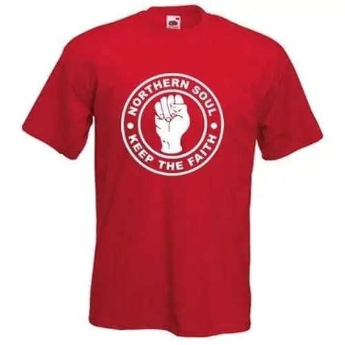 Northern Soul Keep The Faith T-Shirt XL / Red