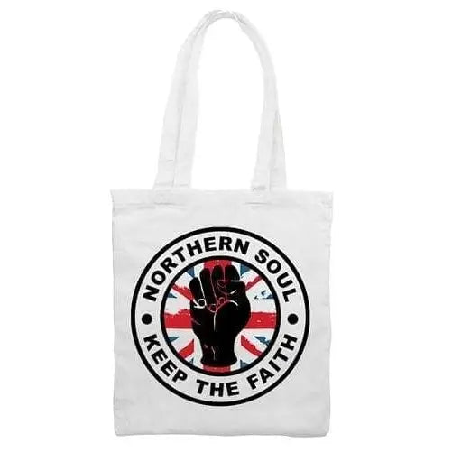 Northern Soul Keep The Faith Union Jack Tote Bag