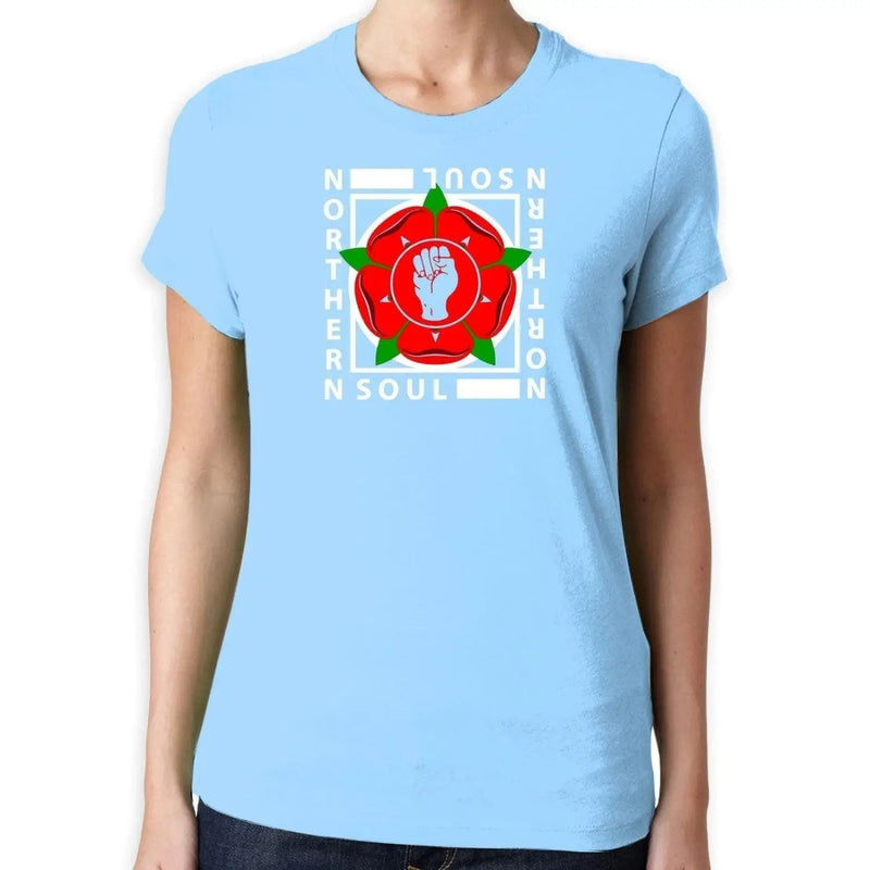 Northern Soul Lancashire Red Rose Logo Women&