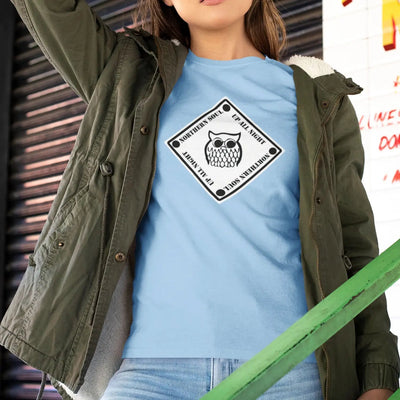 Northern Soul Night Owl Square Logo Women’s T-Shirt - Womens