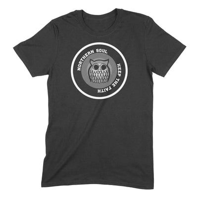 Northern Soul Night Owl Target Men's T-Shirt L / Black