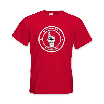 Northern Soul Number One Logo Men's T-Shirt M / Red