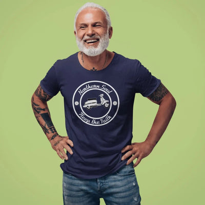 Northern Soul Scooter Black and White Logo Men's T-Shirt