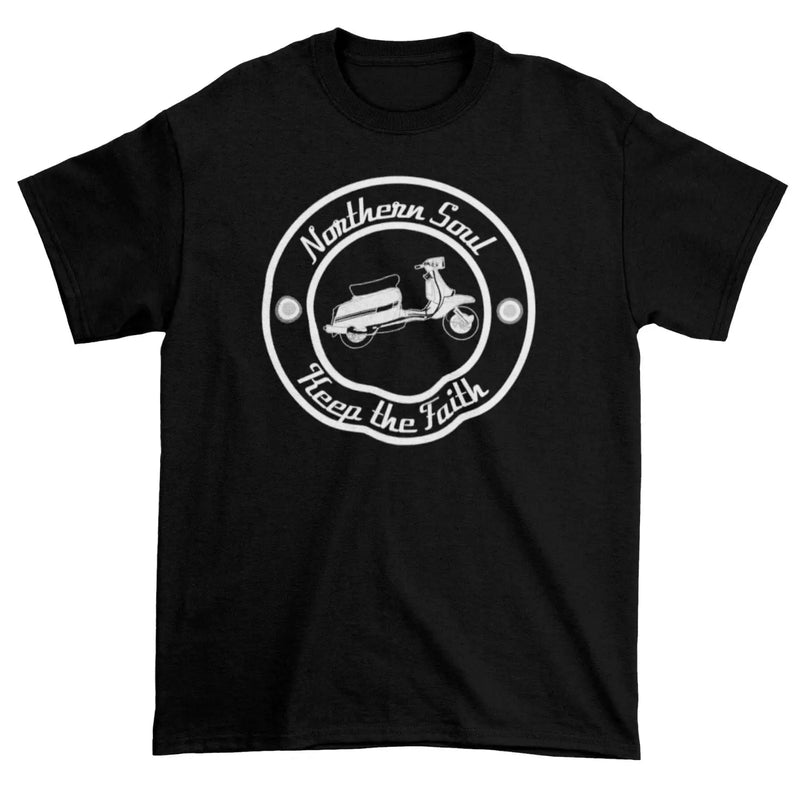 Northern Soul Scooter Black and White Logo Men&