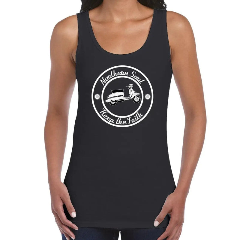 Northern Soul Scooter Black and White Logo Women&